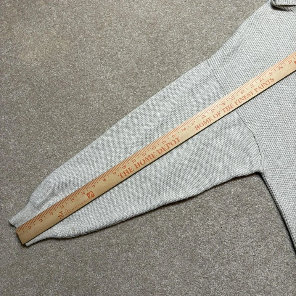 Free People Sweater Womens Large Beige Turtleneck‎ Rib Knit Pullover Oversized